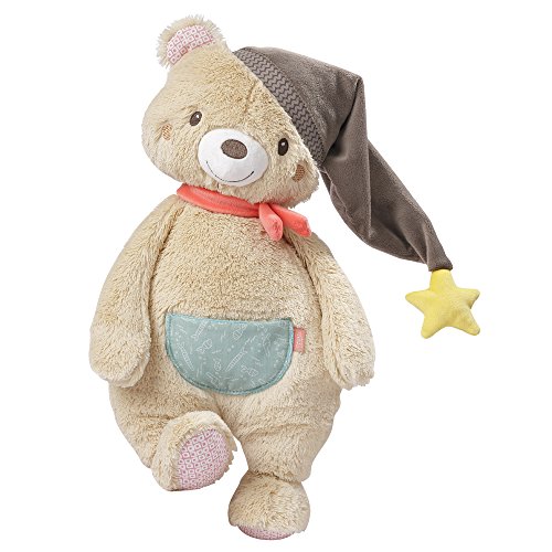 Fehn – Oso de peluche suave para agarrar, sentir y achuchar, para bebés y niños pequeños a partir de 0 meses multicolor Oso XL, Bruno