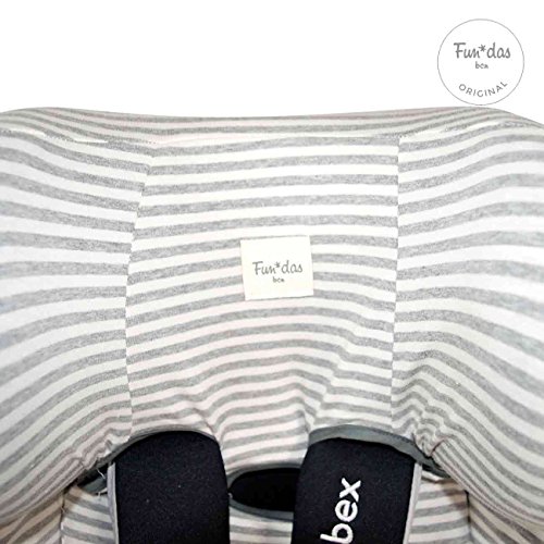 Fundas BCN ® - F132/0393 - Funda de Algodón para Silla de Coche Cybex ® Sirona ® M2 I-Size, Sirona ® S I-Size y GB Vaya ® I-Size - Estampado Kodak Stripes