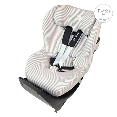 Fundas BCN ® - F132/0393 - Funda de Algodón para Silla de Coche Cybex ® Sirona ® M2 I-Size, Sirona ® S I-Size y GB Vaya ® I-Size - Estampado Kodak Stripes