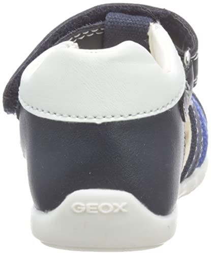 Geox B ELTHAN Boy, Primer Zapato de Andador Bebé-Niños, Navy/Royal, 21 EU