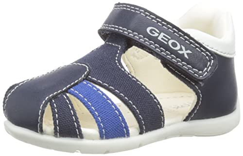 Geox B ELTHAN Boy, Primer Zapato de Andador Bebé-Niños, Navy/Royal, 21 EU