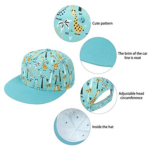 Happy Cherry - Sombrero de Béisbol Niño Niña Gorra de Sol Verano Bebé para Tenis Fútbol Golf Gorra de Playa de Deporte con Visera Protección Solar para al Aire Libre Viaje - 4-8 Años