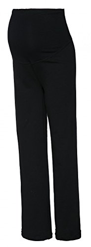 HAPPY MAMA. Mujer Premama Pantalones. Disponible EN 3 Longitudes DE Pierna. 691p (Talla Regular Negro, 42-44, XL)