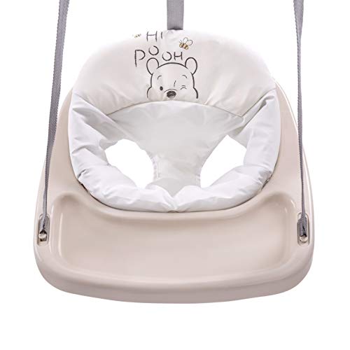 Hauck Jump 645079 Columpio Interior Baby Disney, A partir de 6 meses, Regulable en altura, Asiento acolchado, Fijacion sin crear agujeros, Pooh Cuddles, Beige