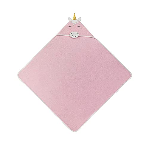 Interbaby 01206-02 - CAPA DE BAÑO MOD UNICORNIO rosa, unisex