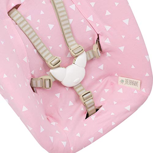 JANABEBE Funda compatible con Stokke NewBorn (PINK SPARKLES)