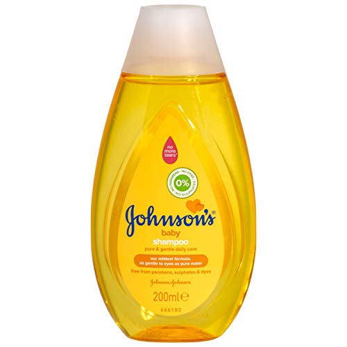 Johnson's Baby Champú 200 ml – Cuidado puro y suave – 6 unidades por paquete