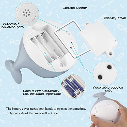 Juguetes Bañera Baño Bebe Ballena Juguete de Baño Para Bebé Baby Bath Toys Whale Aspersor Flotante Luces de Colore Música con 4 Boquillas 1 Destornillador Niños Niñas Para Bebe 1 2 3 4 Años 6-12 Meses