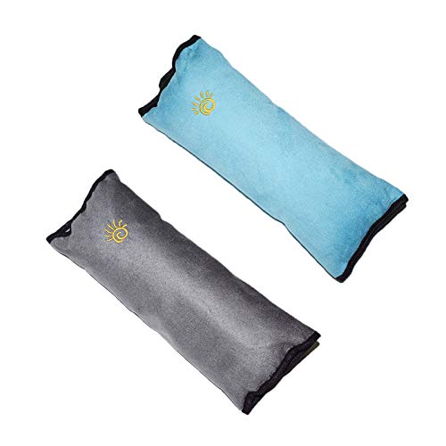 MHwan Funda de cojín para cinturón de Seguridad de Coche para niños, Cinturones de seguridad para niños, Hombrera suave para cinturón de seguridad para niños, 2 piezas, 10x30cm