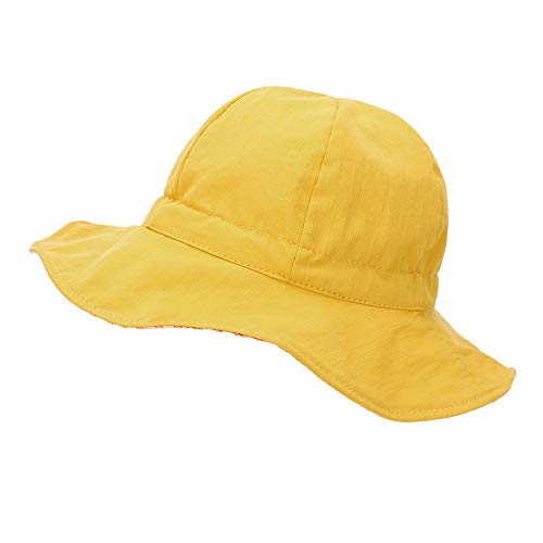 MK MATT KEELY Sombrero Bebe Verano Al Aire Libre Sombrero de Sol Reversible Gorra de Playa Plegable para Niños con Correa Ajustable, Edad 1-3