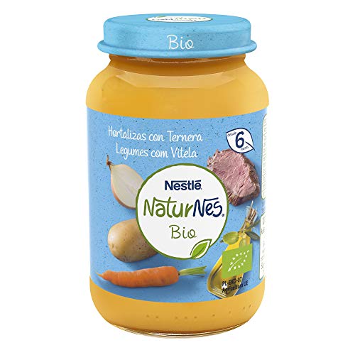 Naturnes BIO Tarritos carne Nestlé Hortalizas con ternera 190g - Pack de 6