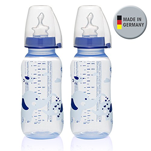 NIP PP biberón juedo de 6, Boys, 6 x 250ml, BPA free, made in Germany