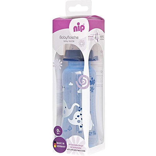 NIP PP biberón juedo de 6, Boys, 6 x 250ml, BPA free, made in Germany