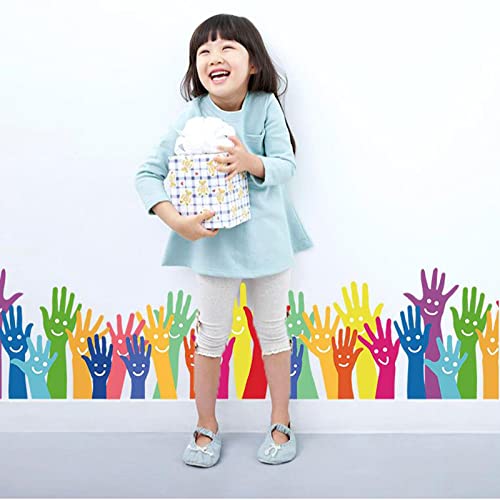 Pegatinas de pared de vuelta a la escuela, para la decoración de la esquina del cuarto de niños de la habitación de los niños, mural de vinilo extraíble de la decoración de la casa de la Palma del l