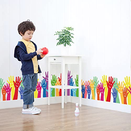 Pegatinas de pared de vuelta a la escuela, para la decoración de la esquina del cuarto de niños de la habitación de los niños, mural de vinilo extraíble de la decoración de la casa de la Palma del l