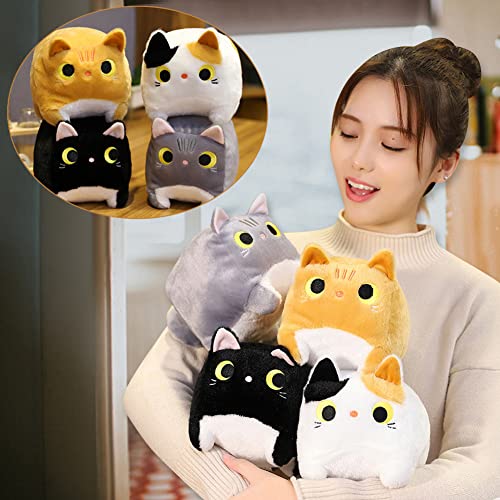 Peluche Gato Juguetes de Peluche, Gato Animal de Peluche, 15cm Muñeca de Felpa Almohada Felpa Animal Lindo Regalo de Abrazar Relleno de Felpa para Niños Regalo