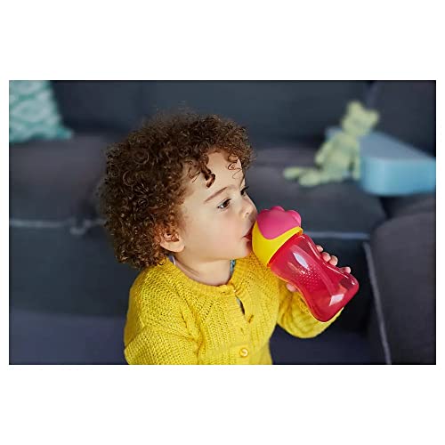 PHILIPS AVENT GIRL - Vaso para aprender a beber con pajita (300 ml)