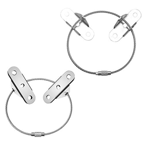 Pinsheng Correas para muebles antivuelco (6 paquetes), Kit de Correas de Anclaje de Pared para Muebles de Metal, Resistentes a Terremotos para Protección de Bebés/Mascotas