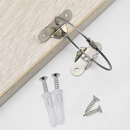 Pinsheng Correas para muebles antivuelco (6 paquetes), Kit de Correas de Anclaje de Pared para Muebles de Metal, Resistentes a Terremotos para Protección de Bebés/Mascotas