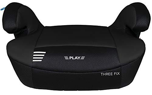 Play Three Fix Elevador Coche con isofix grupo 2/3, Black Wings