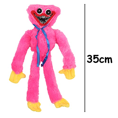 Poppy Playtime Peluche Huggy Wuggy Peluche de Terror Muñeco de Peluche para Niños 38 cm, Rosa