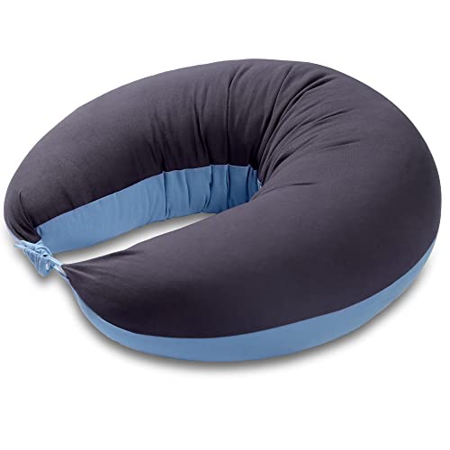 Relaxally Cojin Lactancia, Almohada Embarazada Maternidad, Nido Bebe, Areductor Cuna, Almohada Cuerpo Entero para Dormir de Lado, Regalo Mamas Embarazadas, Relleno Poliéster, Fundas Algodón Extraíble