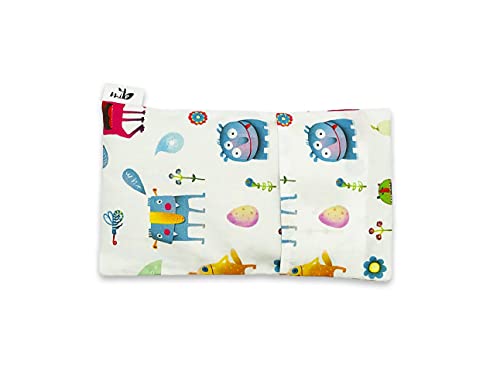 Saco térmico anticólicos/bebés (23cm x 14cm) con funda lavable para calor/frio (Monstruos)