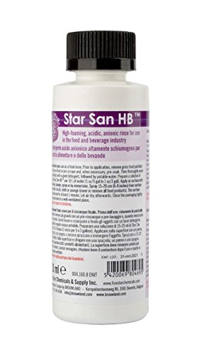 Star San HB 118 ml – Limpiador sin enjuague – Five Star – Chemipro – Esterilizador para esterilizar accesorios de cerveza, limpieza de botellas