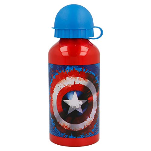 Stor Botella Aluminio 400 ML | Capitan America Icon