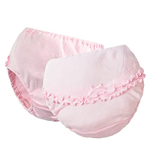 Tancurry - Calzoncillos elegantes unicolor con volantes de princesa, ropa interior para bebés y niñas multicolor 3- 4 Años