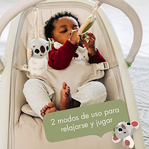 Tiny Love Boho Chic Hamaca ergonómica, balancín reclinable en 3 posiciones, con arco de juguete y cojín para recién nacidos, para bebés de 0 a 9 kg, color beige