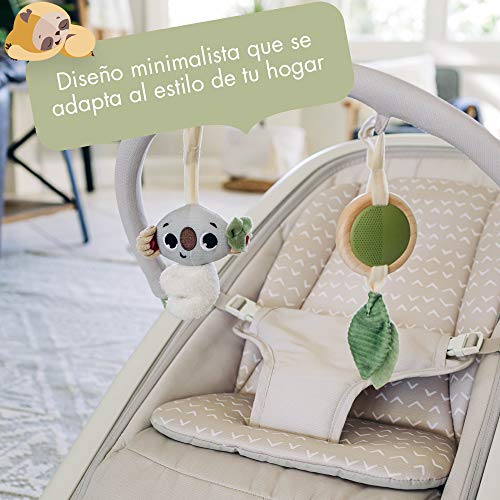 Tiny Love Boho Chic Hamaca ergonómica, balancín reclinable en 3 posiciones, con arco de juguete y cojín para recién nacidos, para bebés de 0 a 9 kg, color beige