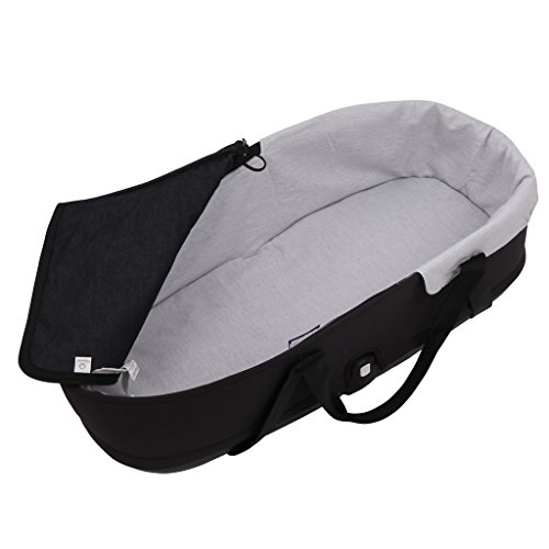 Tititnins® - Funda Capazo Velcro para Bugaboo Bee 6 - Bee 5 - Bee 3 GRIS MELANGE - Acolchado Transpirable- (100% Algodón)