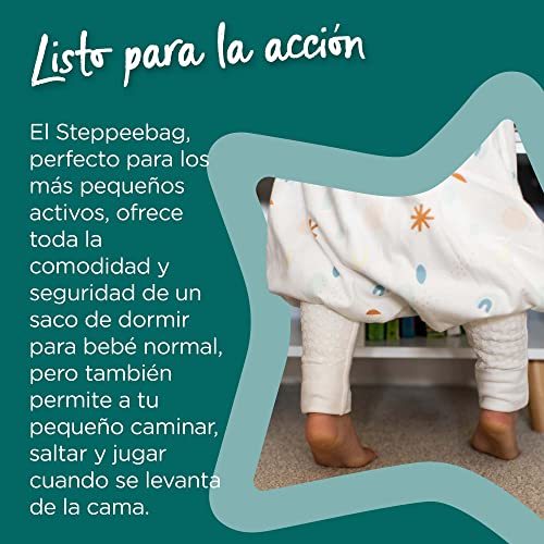 Tommee Tippee The Original Grobag Steppee, Saco-pijama, Tejido Suave Rico en Algodón, 18-36m, 1.0 TOG, Woodland Gro Friends