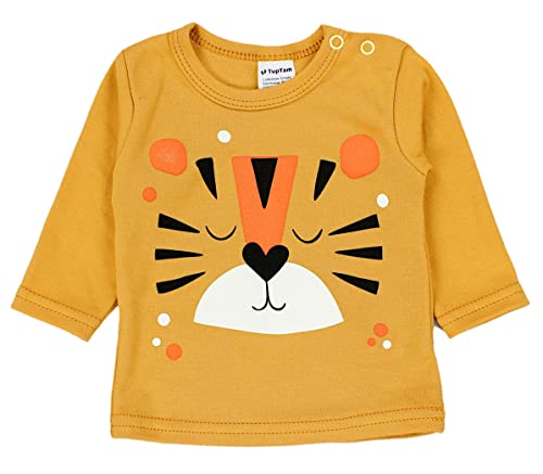 TupTam Camiseta Manga Larga para Bebé Niño, Pack de 5, Multicolor 7, 80