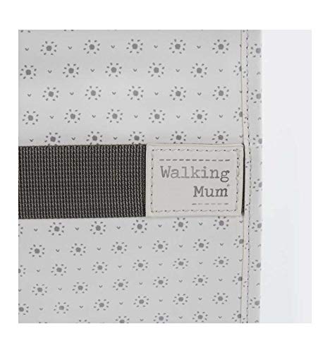 Walking Mum Libro De Nacimiento Little Archie. Cómoda Funda Para Archivar Documentos De Bebé Con Bolsillos Y Cremallera. Diseño Sport Y Urbano Fabricado En Eco-leather Estampado. Color Gris