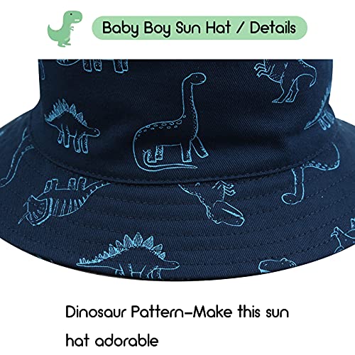 XIAOHAWANG Bebé niño Sombrero de Sol bebé bebé bebé Dinosaurio Cubo Sombreros Verano bebé niños Playa