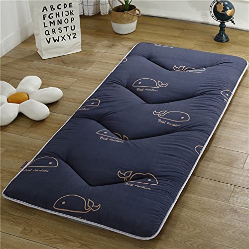 ZUSFUL Colchón De Futón para El Suelo para Niños Colchón De Futón para Colchón De Suelo Colchoneta De Tatami Plegable para Dormir Colchón Dormitorio Cama Tumbona,120cm×200cm