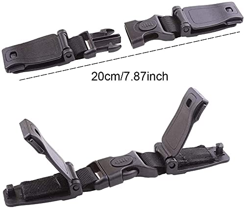 2 Piezas Clip Cinturon Silla Bebe,Asiento De Automóvil Anti Escape Arnés Clip para El Pecho No Se Requiere Roscar Ayuda A Evitar Que Los Niños Se Quiten Los Brazos De Las Correas - Negro