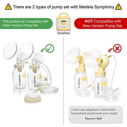 2xDe una sola pieza copa con válvula y membrana para extracores de leche Medela, Tamaño 17 mm; Hecho por Maymom