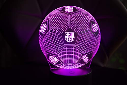 3D LAMPARAS Oficial Balon del FC Barcelona Lámpara 2019-2020 Pelota de Barça para Bebe niño Kids Hombre Mujer Mejor Decoracion