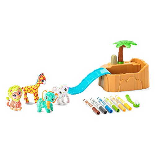 74-7328 Oasis-Piscina con Cuatro Cachorros Crayola- para Colorear y darles un Buen baño a los Cachorros, Ideal para Juego y Regalo, Desde 3 años