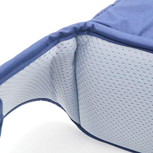 Ainomi Taburete de Cintura Portabebé Asiento de Cadera Cintura con Bolsillos pequeños con Cremallera para 3-36 Meses Bebés Multifunciones - Color - Azul