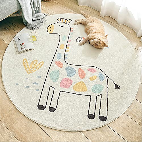 Alfombra Infantil Lavable en Lavadora para Bebes para la habitación de los niños Redonda Alfombras de Juegos Alfombras Salon Grandes Alfombras Infantiles Redondas Alfombras Bebe 100 cm