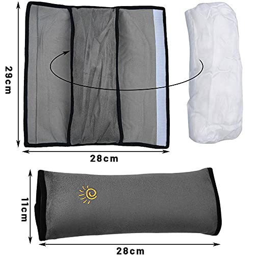 Almohadillas para Cinturón Coche Seguridad, XiXiRan Almohadillas Protectores de Hombro, Auto Almohada para Cinturón de Seguridad Soporte de la Cabeza Proteja Hombro para Niños Bebés Adultos