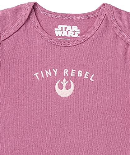 Amazon Essentials Baby Disney Star Wars Marvel Short-Sleeve Bodysuits Body, Paquete de 6 Tiny Rebel, 18 Meses, Pack de 6