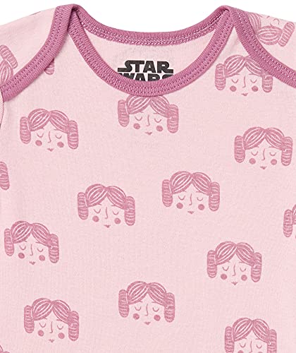 Amazon Essentials Baby Disney Star Wars Marvel Short-Sleeve Bodysuits Body, Paquete de 6 Tiny Rebel, 18 Meses, Pack de 6