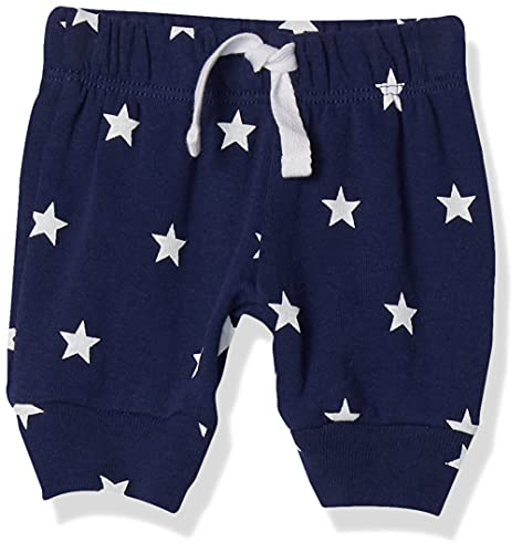 Amazon Essentials – Pantalones con cintura elástica para niño (4 unidades), Azul/Rojo/Blanco, US 3-6M (EU 62-68)