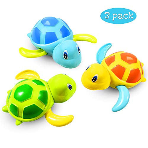 aovowog Niños Juguete de Baño Tortuga Animal Juguete de Beñera para Bebé y Niñas [3 Piezas]