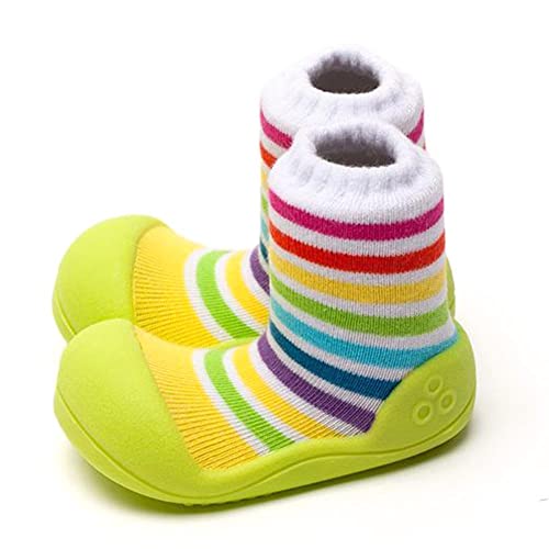 Attipas - Patucos de bebé unisex de algodón multicolor